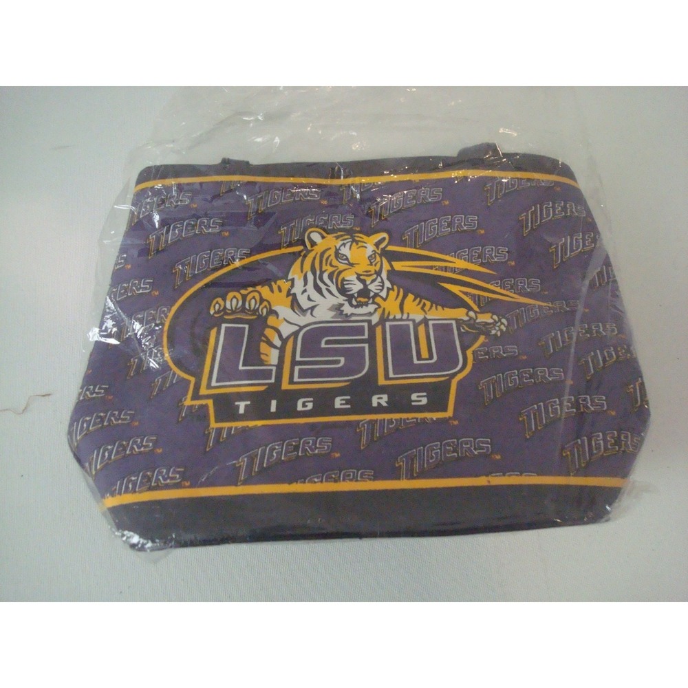 LSU TIGERS 9X11 Game Day Purse Pouch  BAG HANDBAG TOTE HAND‎ VINTAGE U3